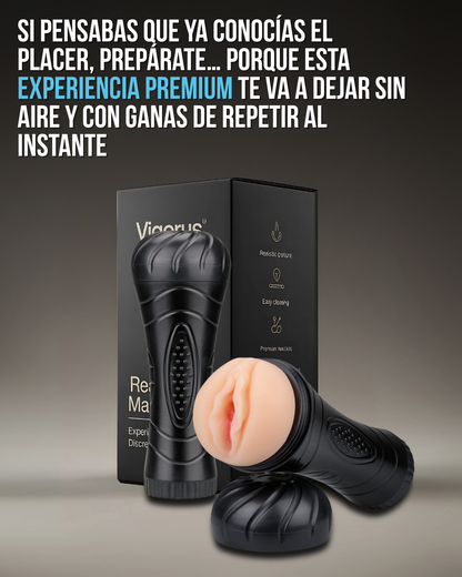 Vigorus® – Masturbador masculino vaginal premium 25 cm